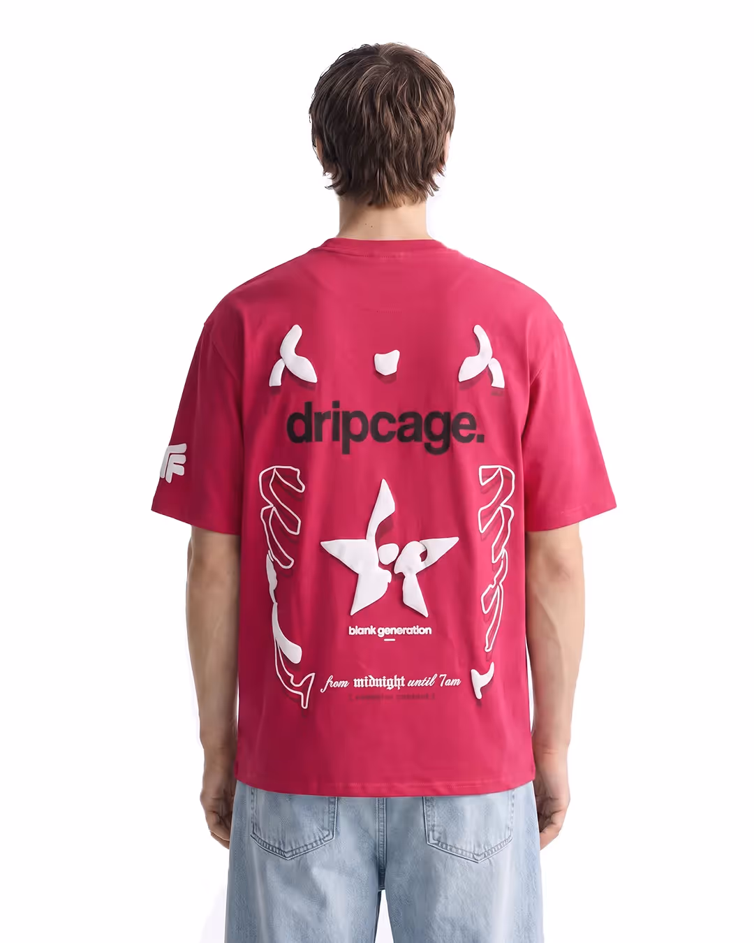 Dripcage Pink Heavyweight T-shirt image 2