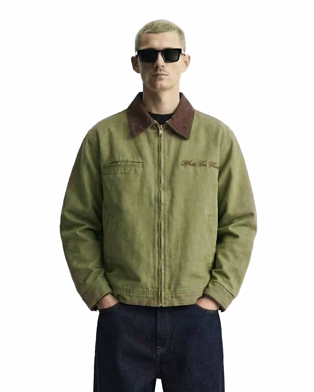 Elite Olive Denim Cord Jacket image 1