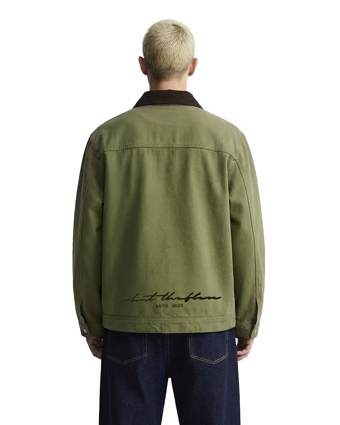 Elite Olive Denim Cord Jacket image 2