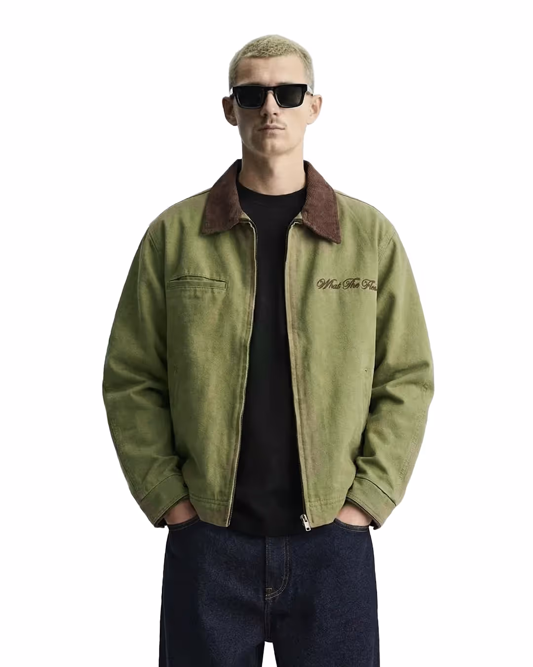 Elite Olive Denim Cord Jacket image 3
