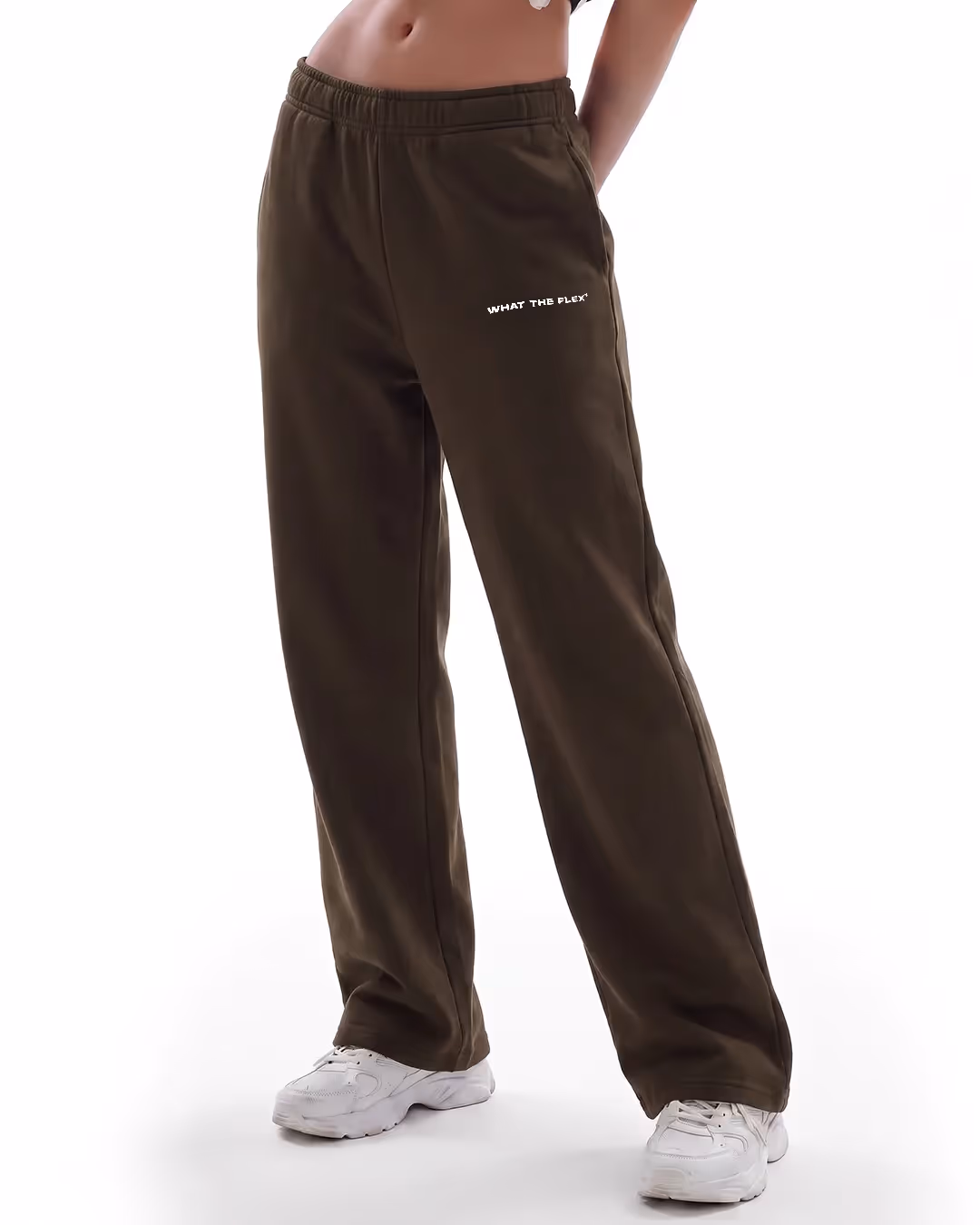 Essential Brown Cotton Pants image 1