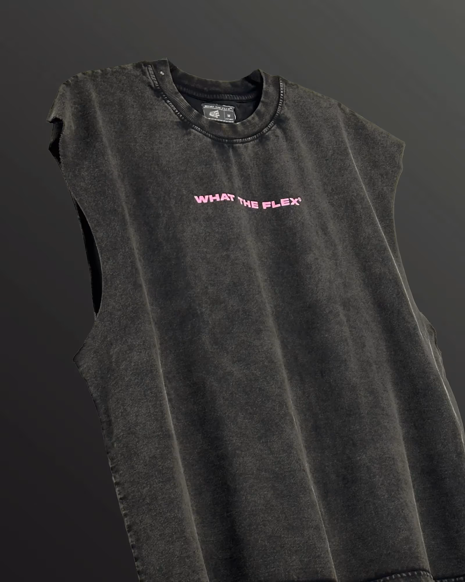 Everything Black Acid Wash Boxy Vest  image 3