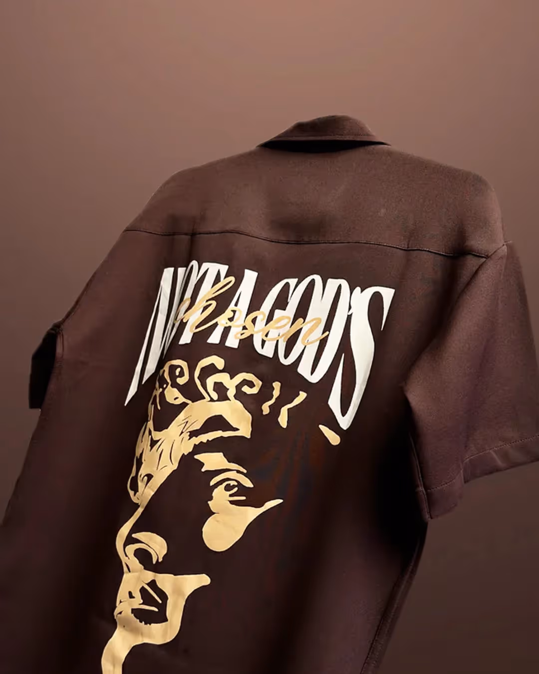 Face Of God Bowling Shirt image 4
