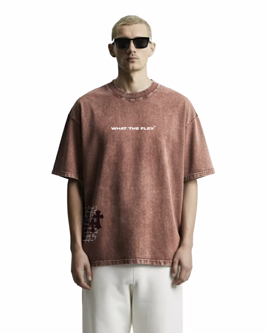 Fallen Fate Brown Acid Wash T-Shirt image 2