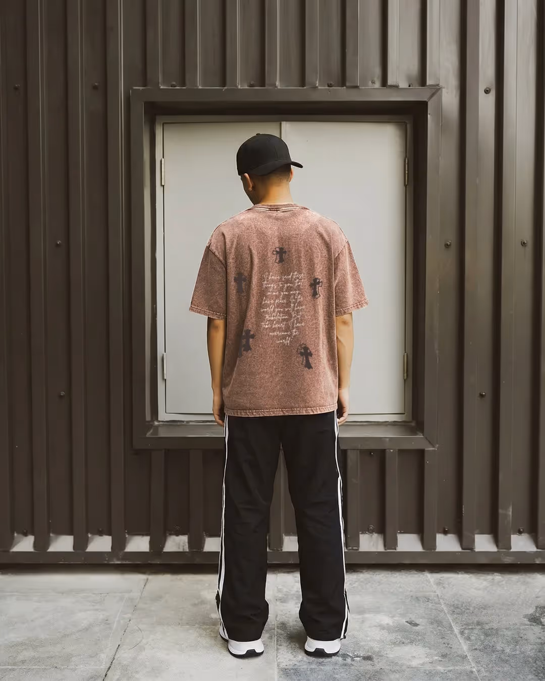 Fallen Fate Brown Acid Wash T-Shirt image 4