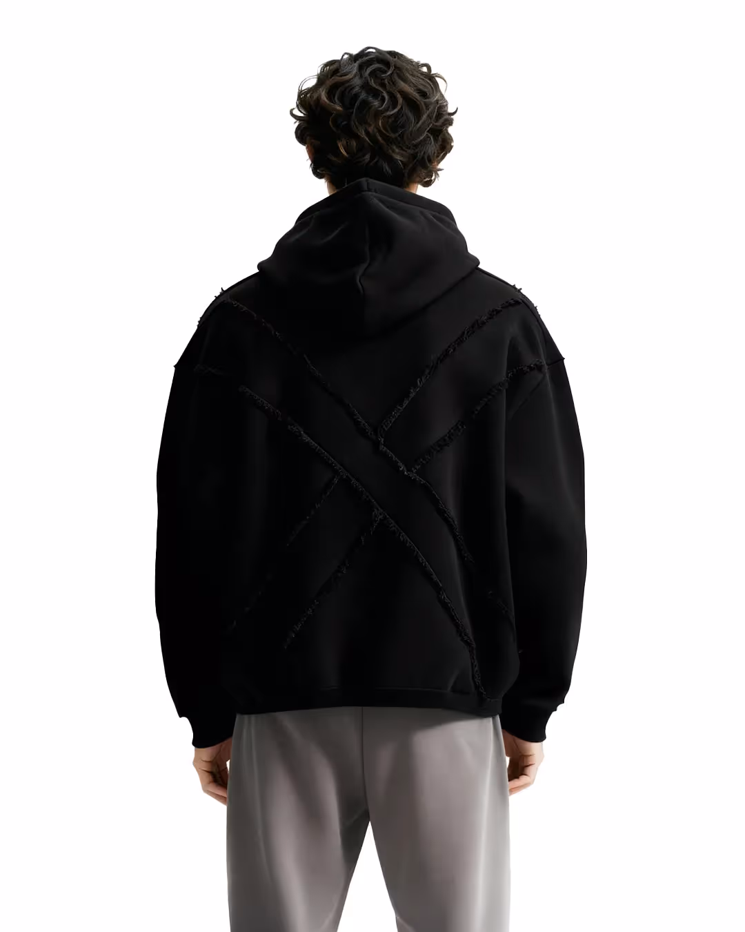 Fearless Black Boxy-Fit Hoodie image 1