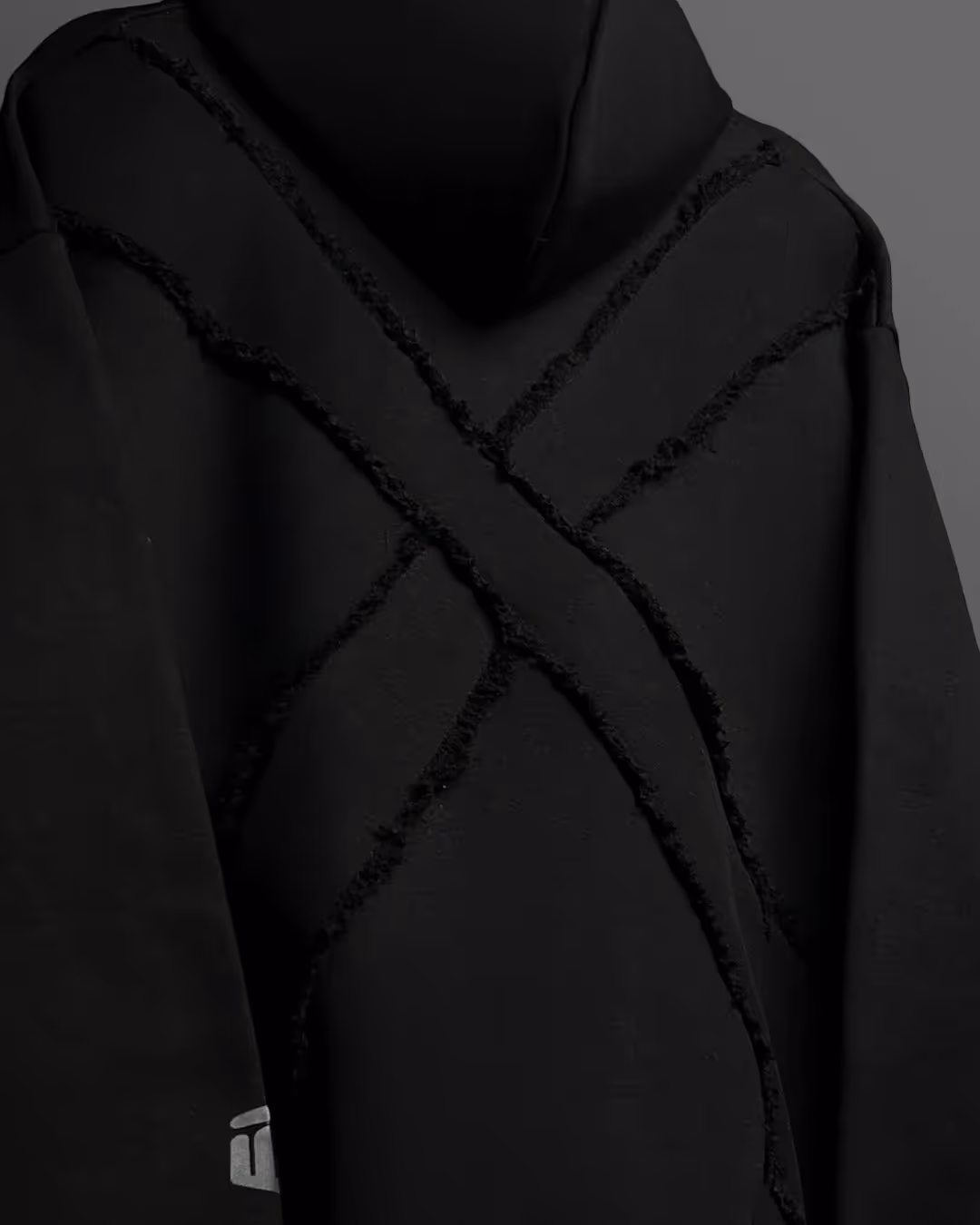 Fearless Black Boxy-Fit Hoodie image 7