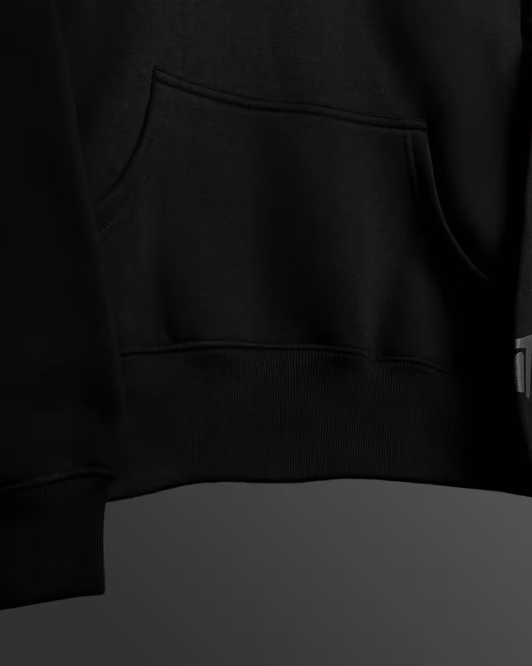 Fearless Black Boxy-Fit Hoodie image 9