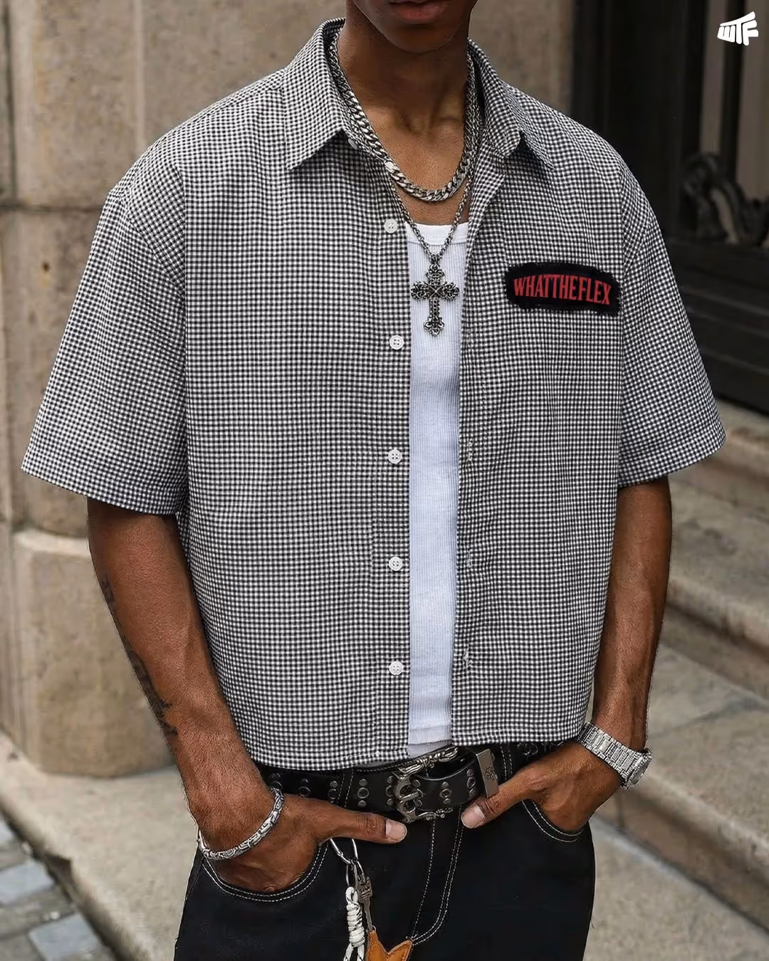Feelings Half Sleeves Checks Shirt  image 5