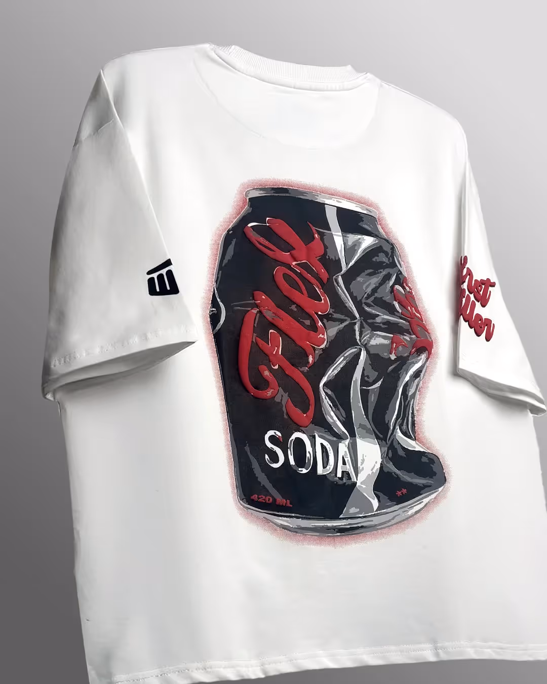 Flex Soda Boxy-Fit White T-Shirt image 3