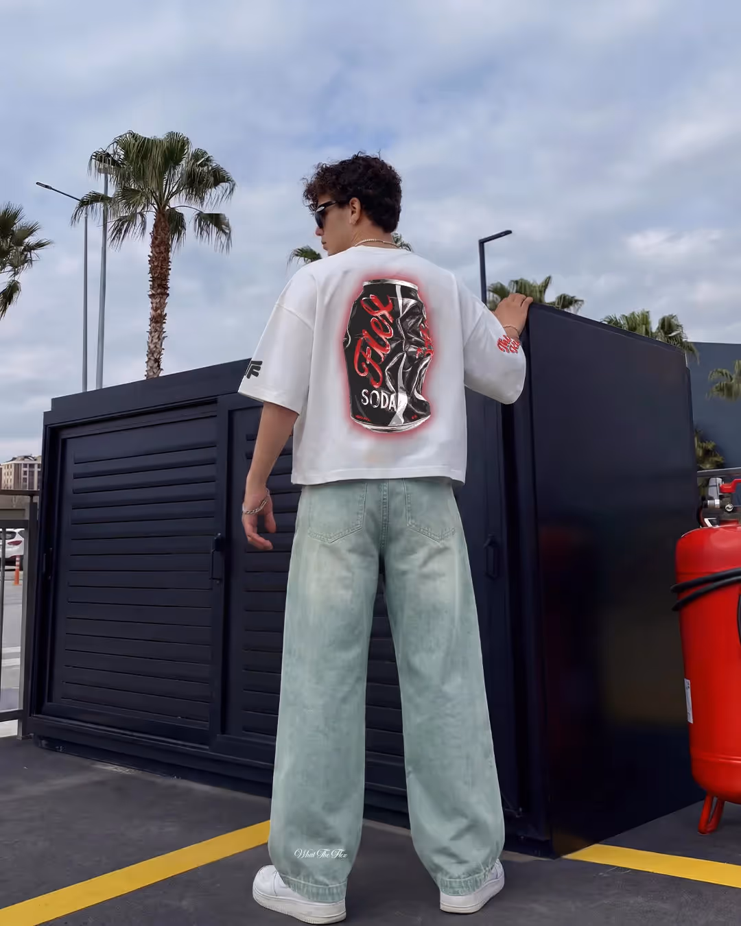 Flex Soda Boxy-Fit White T-Shirt image 4
