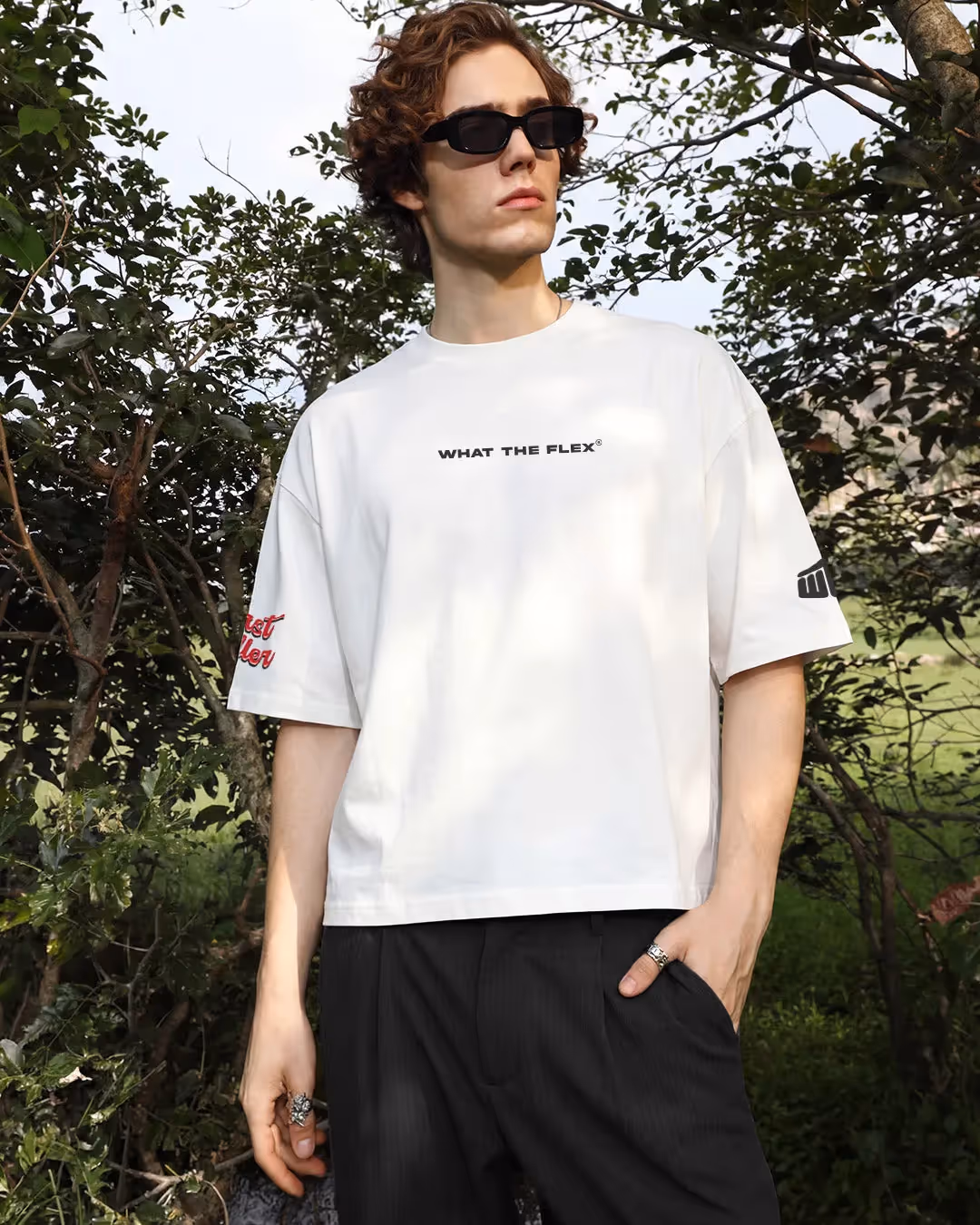 Flex Soda Boxy-Fit White T-Shirt image 6