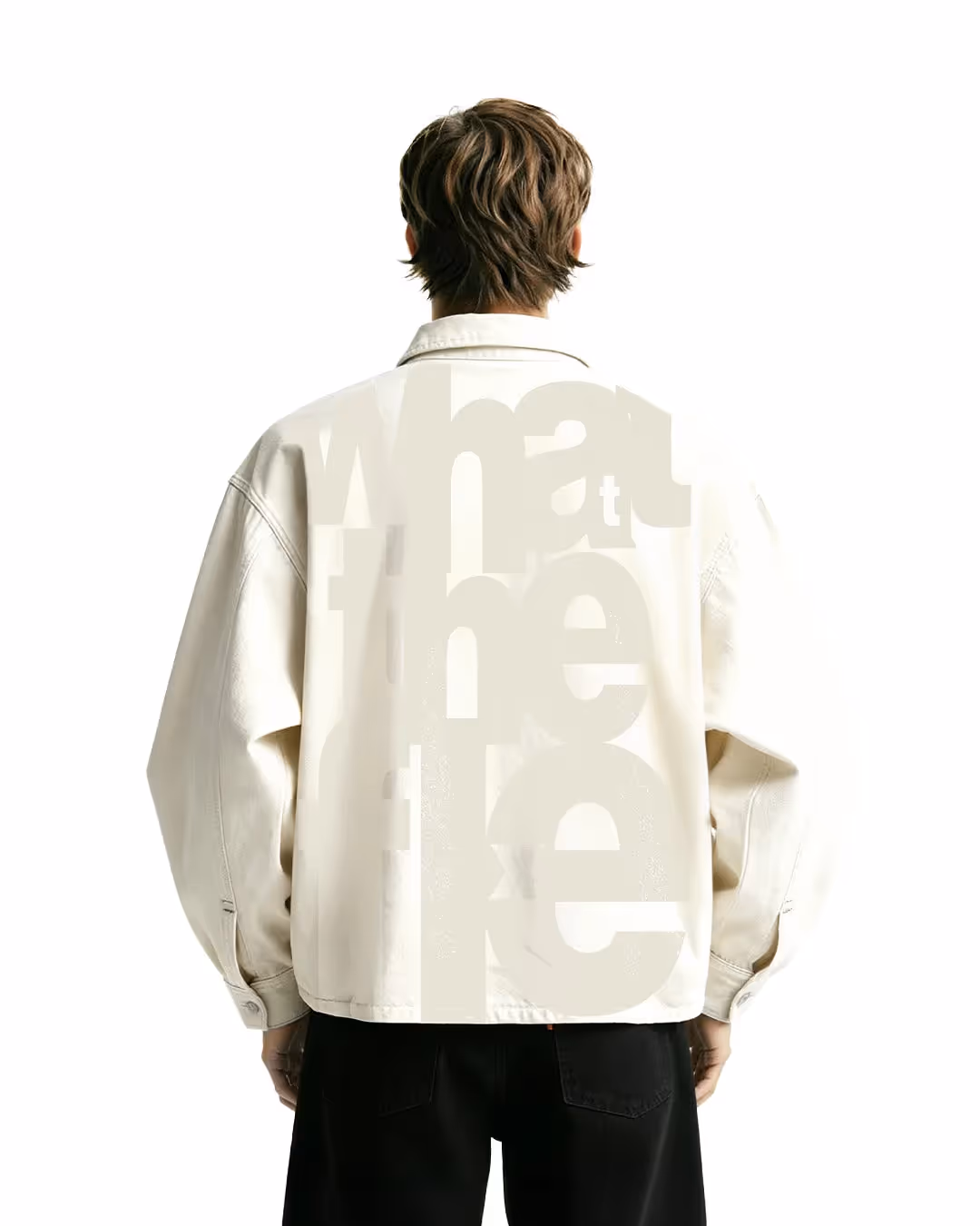 Flex Star Cream Long Sleeve Denim Shirt image 1