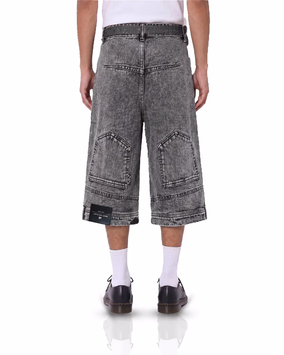 Flipped Grey Denim Jorts  image 5