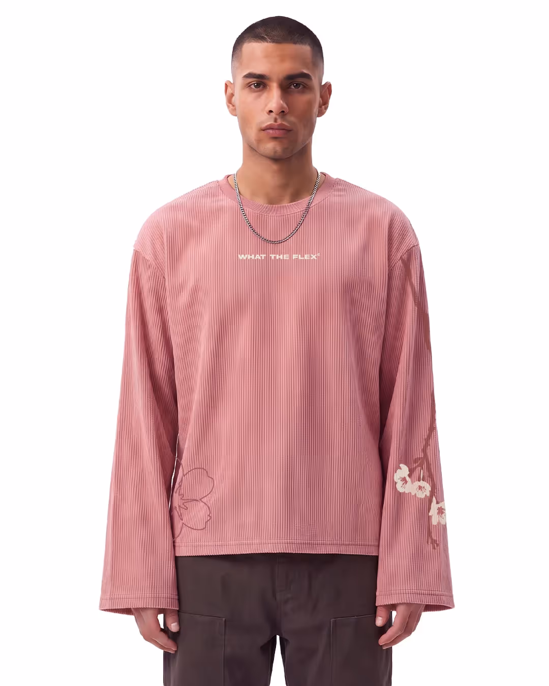 Floral Myth Full Sleeves Ribbed T-Shirt image 1