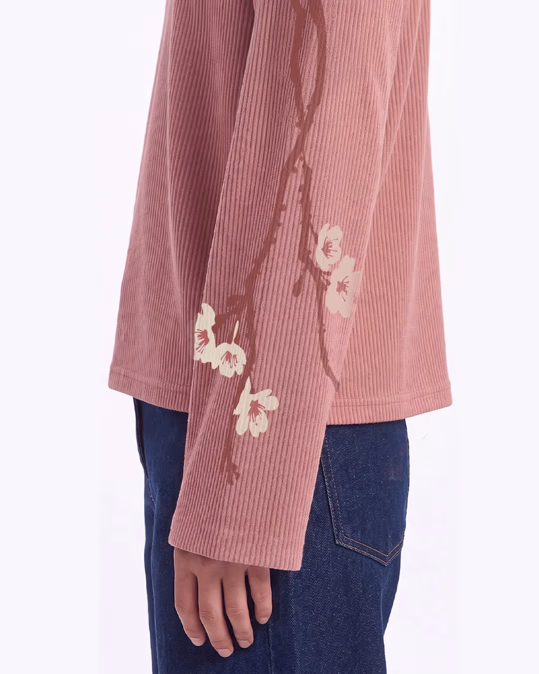 Floral Myth Full Sleeves Ribbed T-Shirt image 4