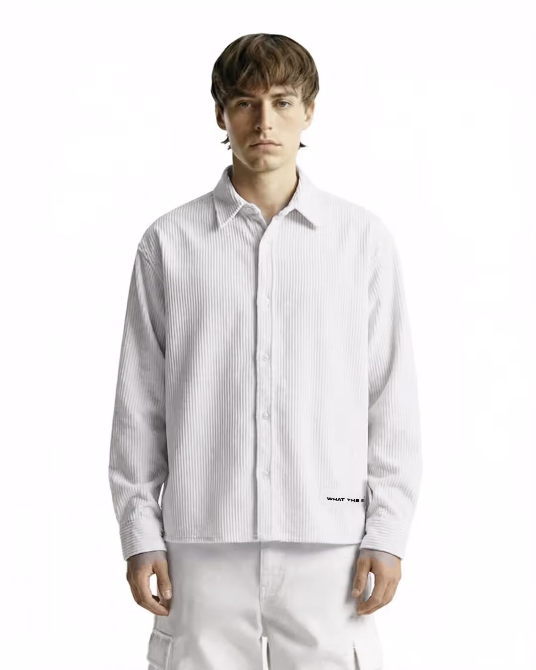 Flow State White Ribbed Shirt  image 2