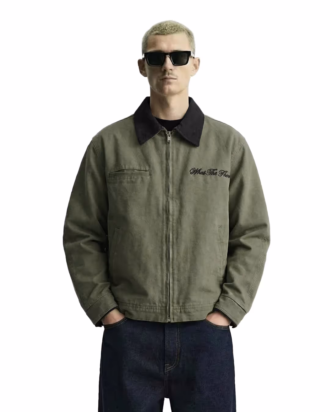 Forest Olive Denim Cord Jacket image 1