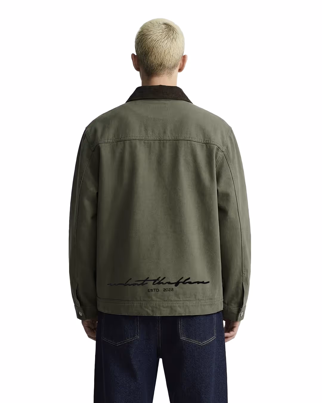 Forest Olive Denim Cord Jacket  image 2
