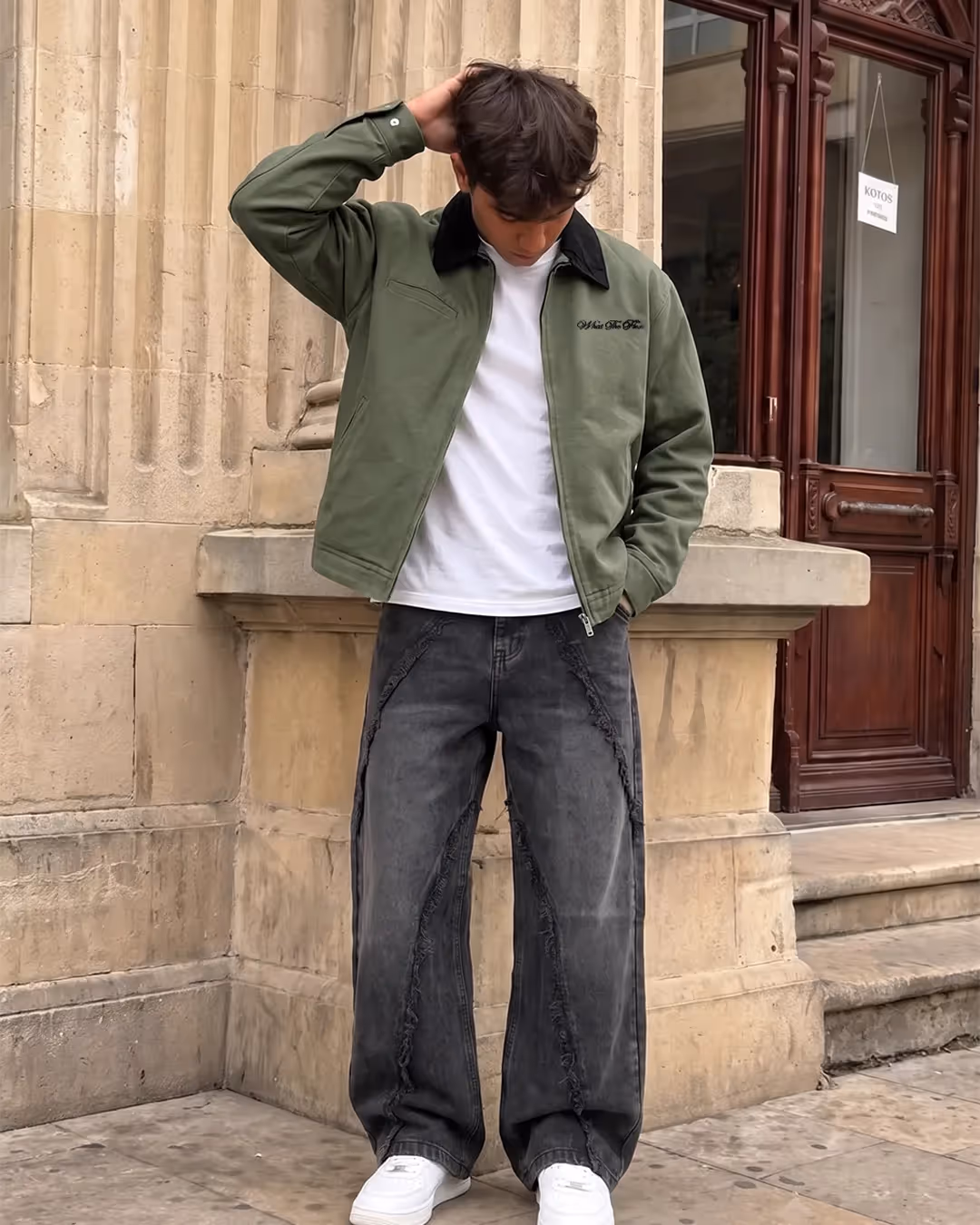 Forest Olive Denim Cord Jacket  image 4