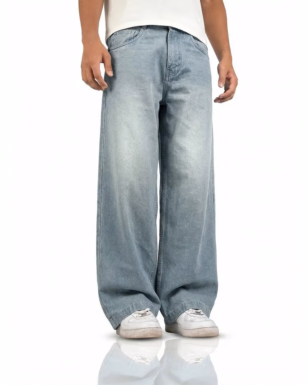 Frost Blue Baggy Jeans image 2