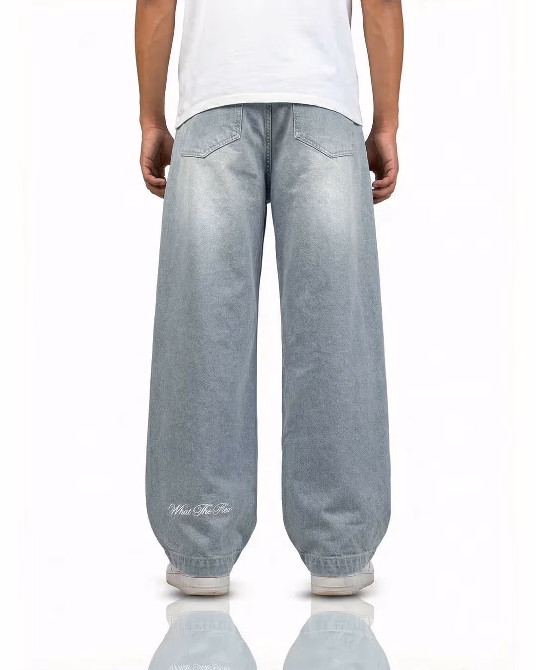 Frost Blue Baggy Jeans image 5