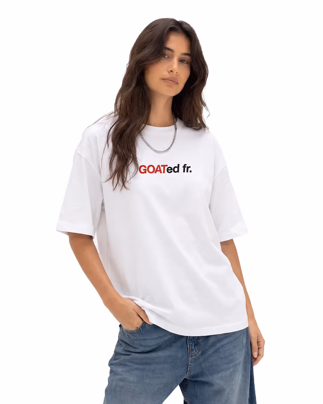 Goat Overnight Heavyweight White T-shirt image 1