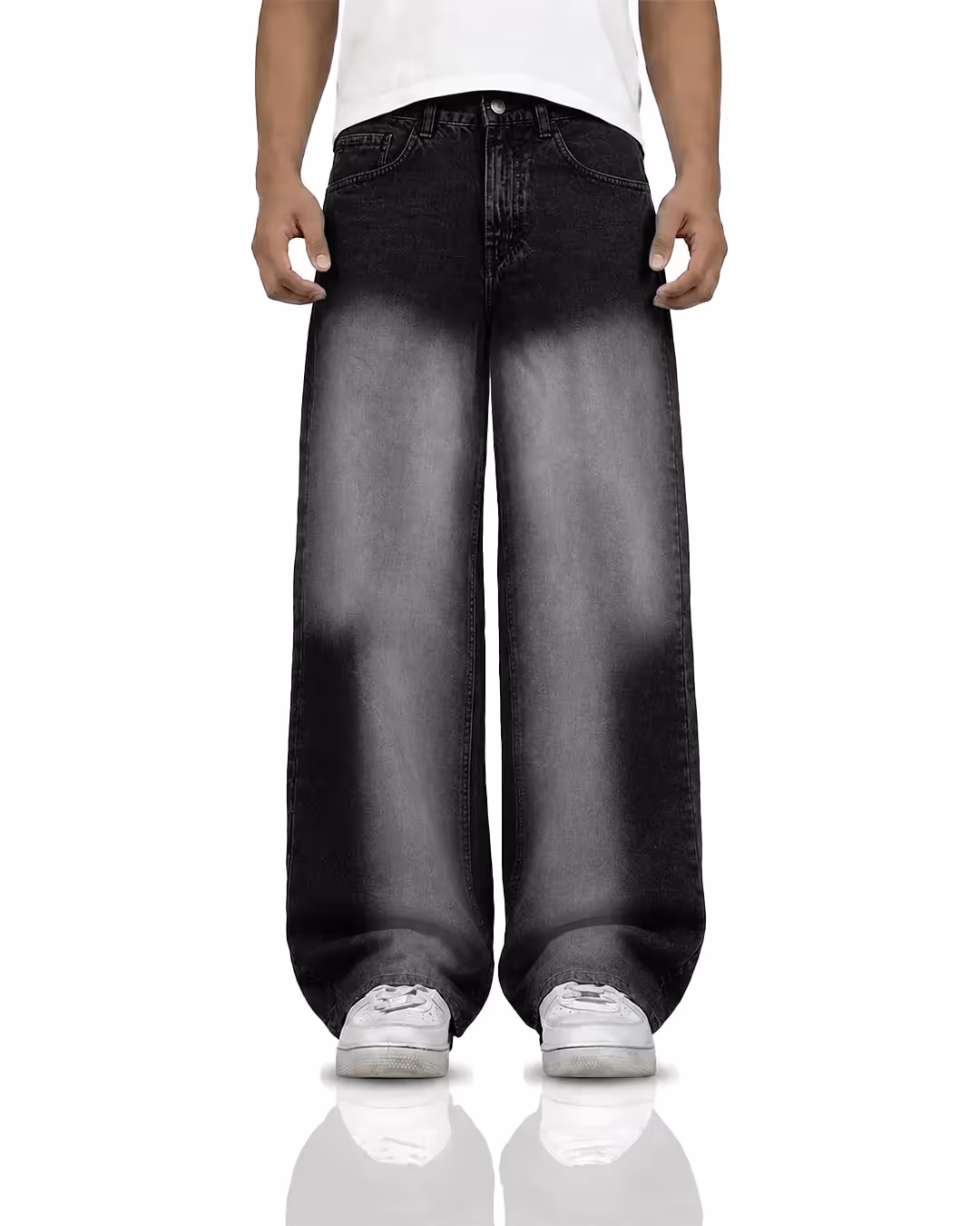 Graphite Black Baggy Jeans image 2