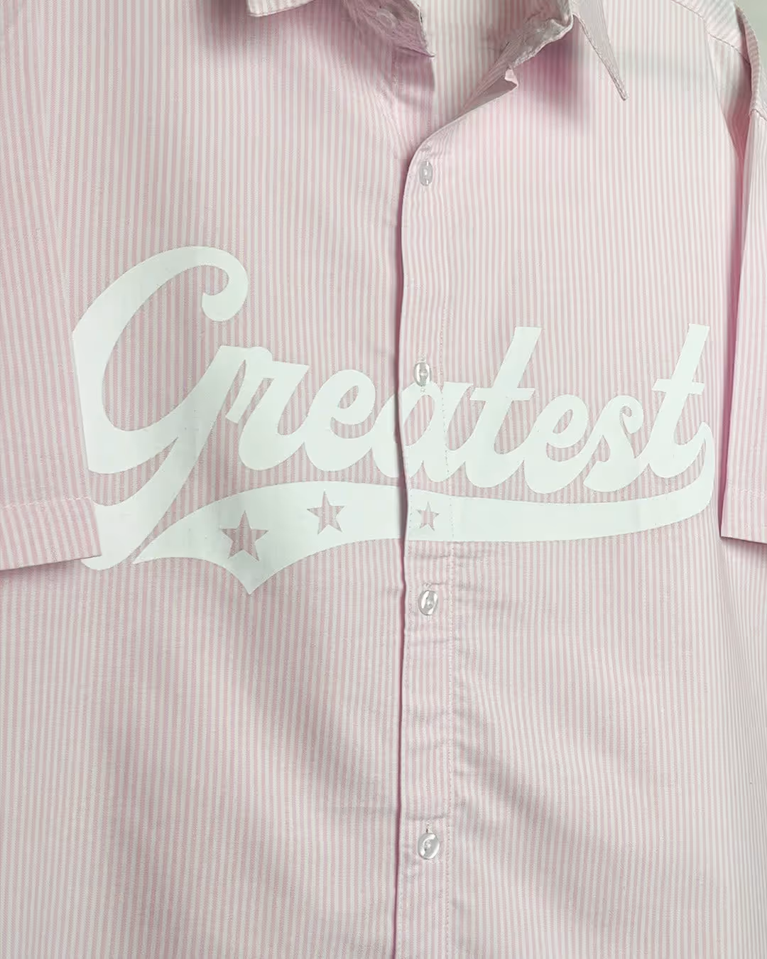 Greatest Pink Half Sleeve Striped Shirt image 8