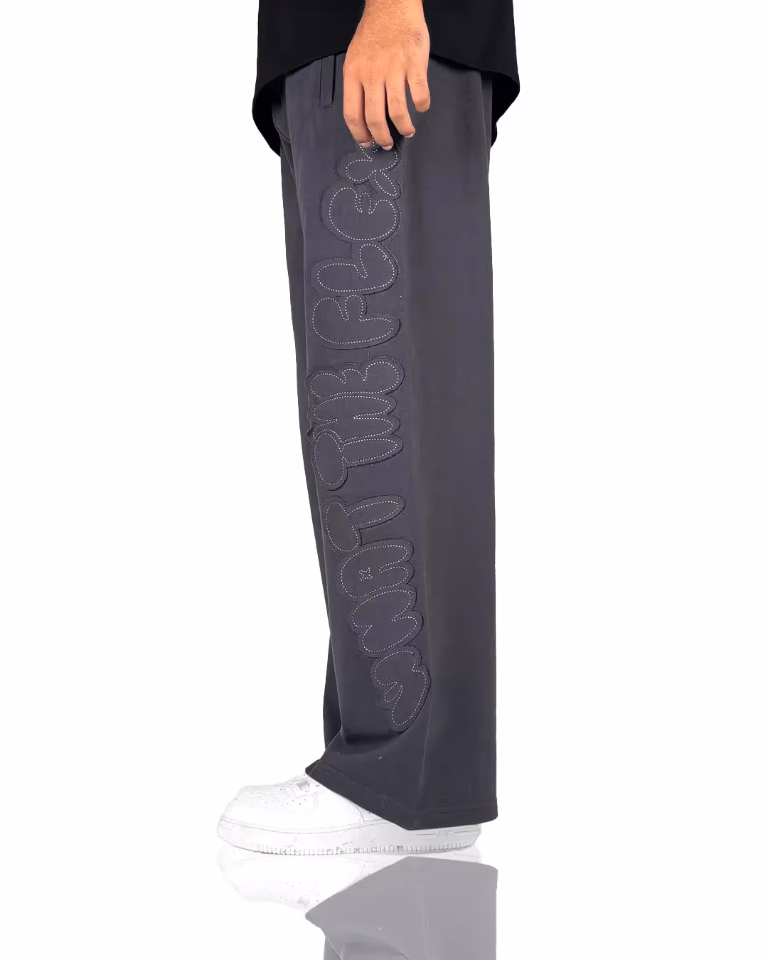 Grey Dropout Sweatpants  image 3