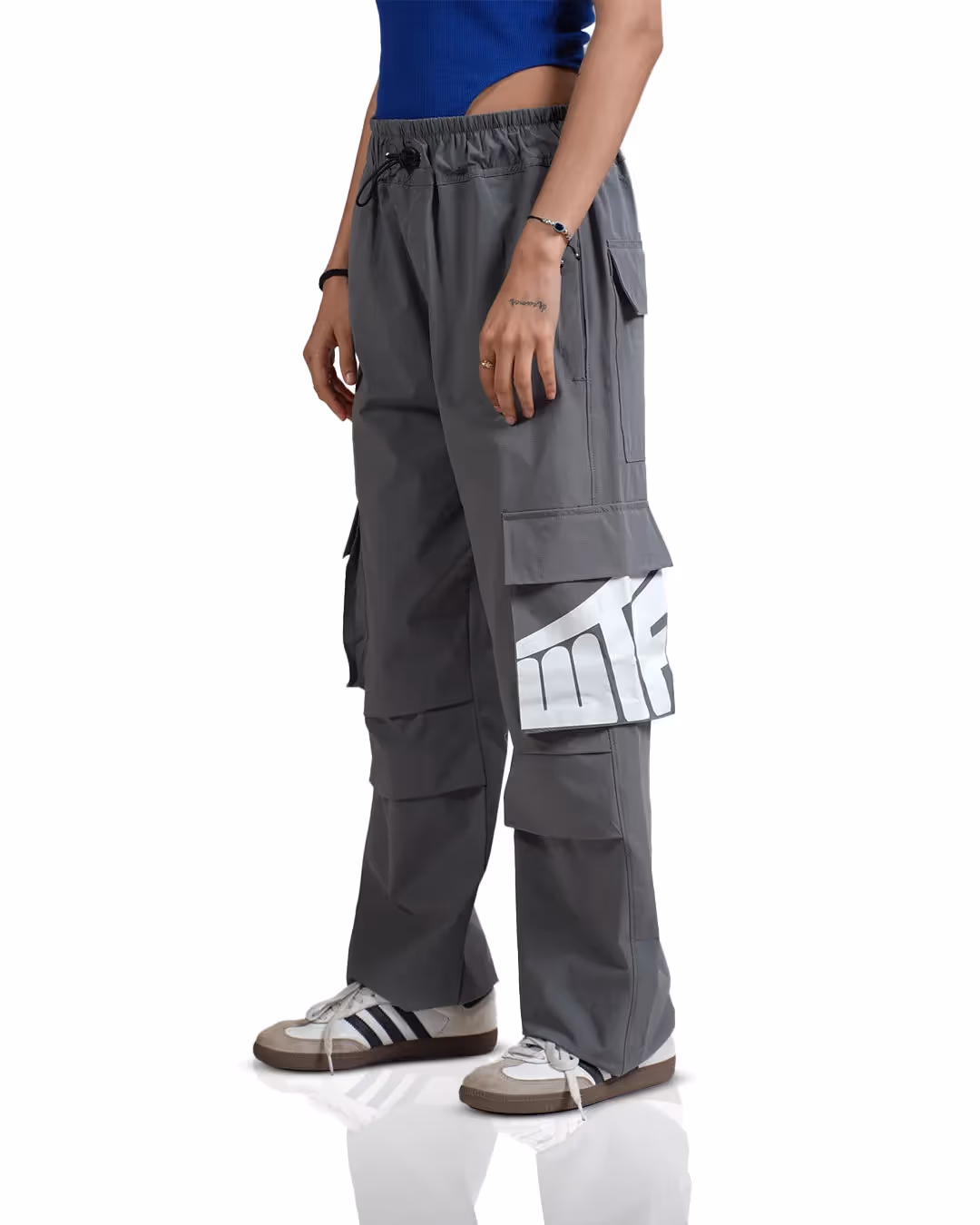 Grey Parachute Pants image 3