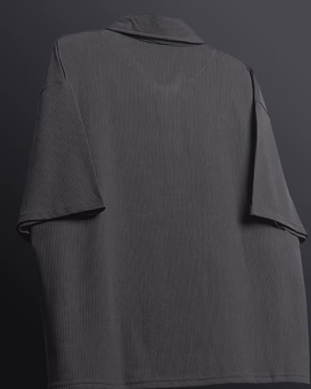 Grey Polo With Zip image 5
