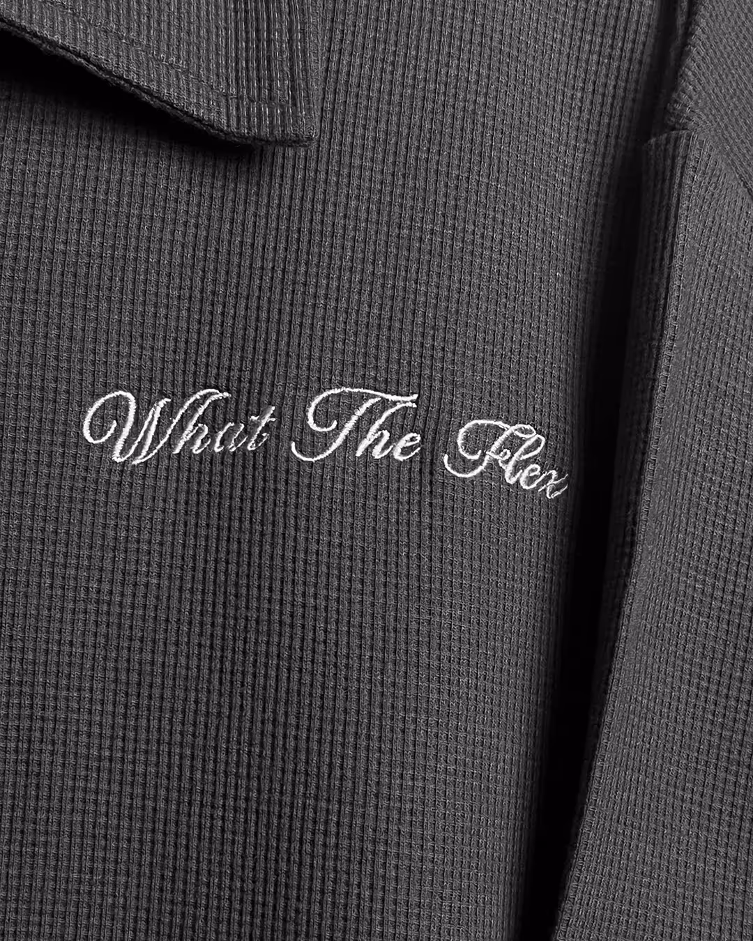 Grey Polo With Zip image 7