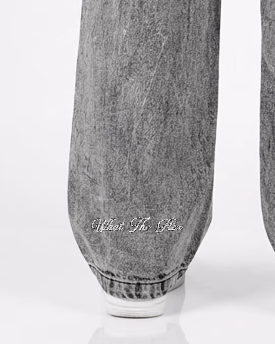Grey Rugged Baggy Jeans image 7