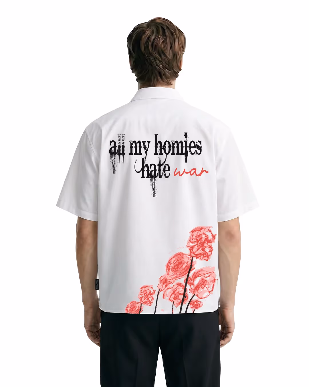 Hate War Half Sleeves Shirt image 1