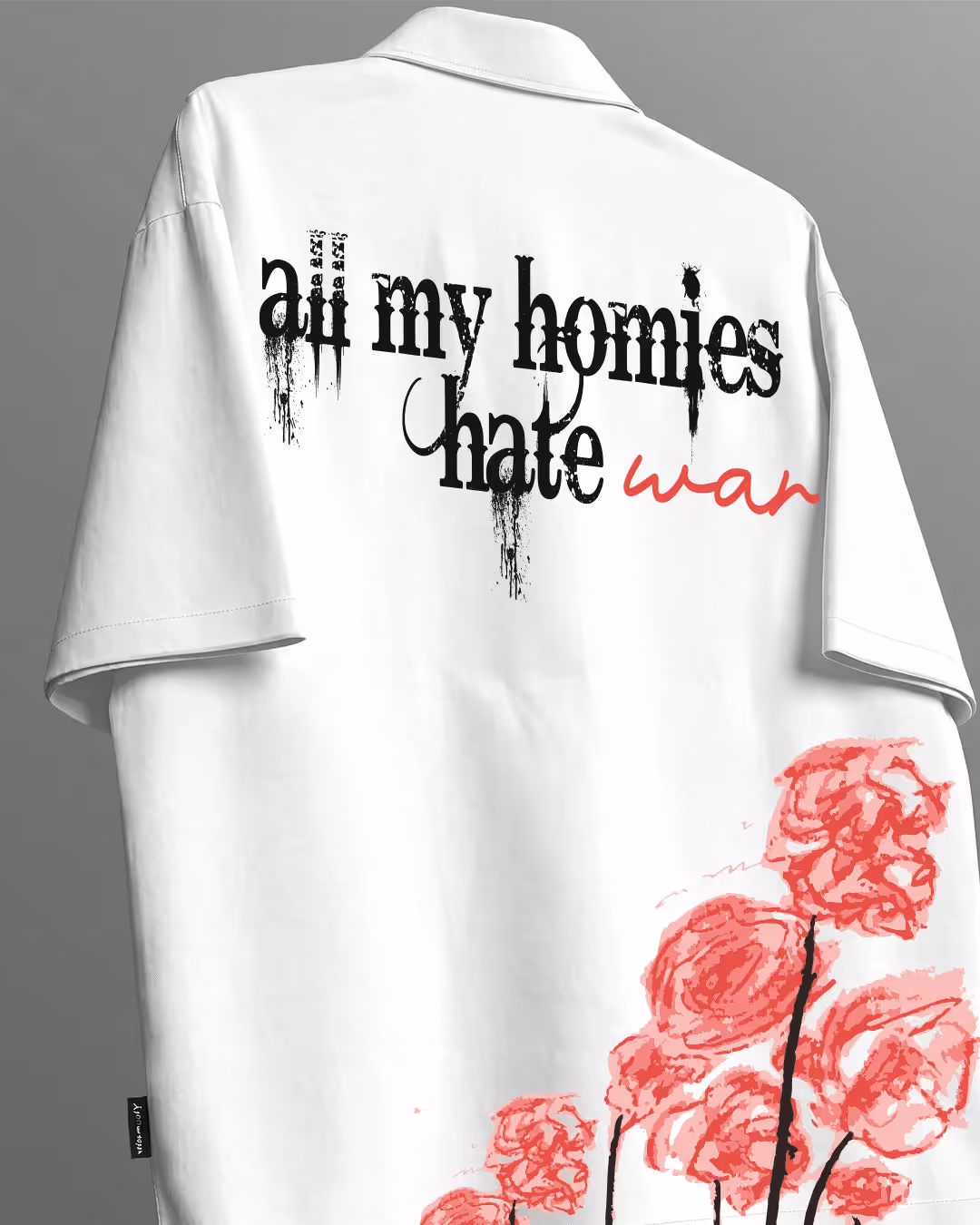 Hate War Half Sleeves Shirt image 4