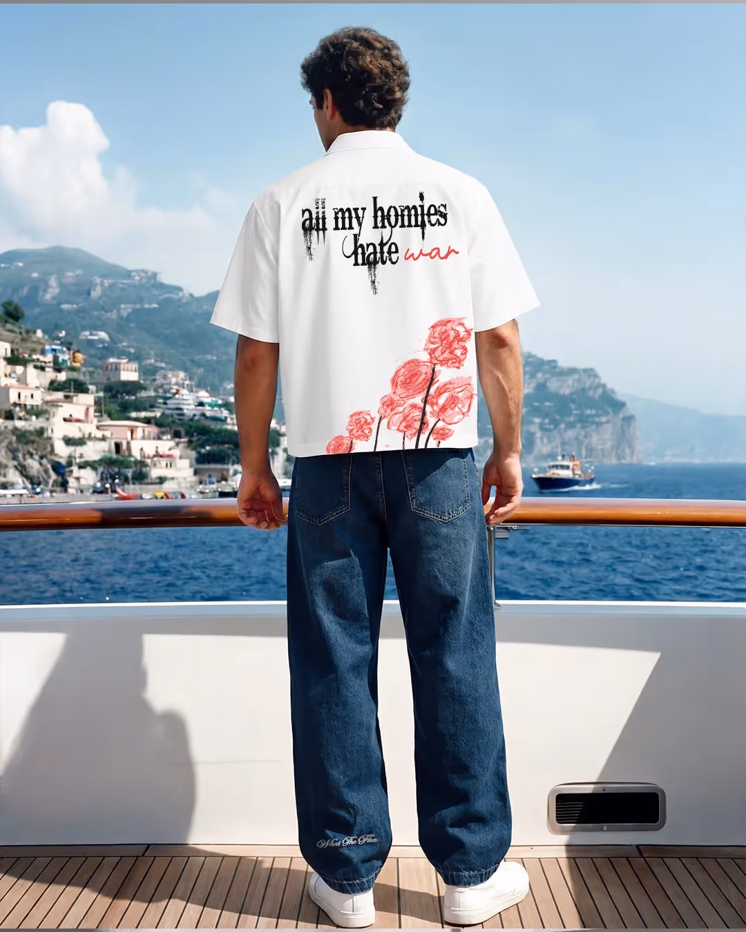 Hate War Half Sleeves Shirt image 7