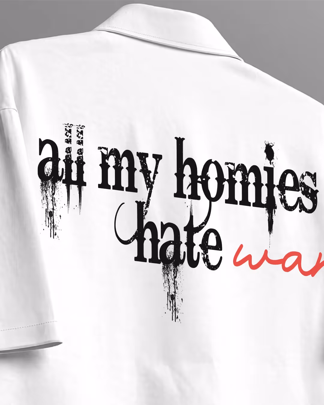 Hate War Half Sleeves Shirt image 8