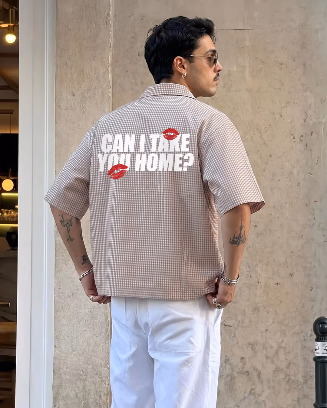 Home Half Sleeves Checks Shirt  image 5