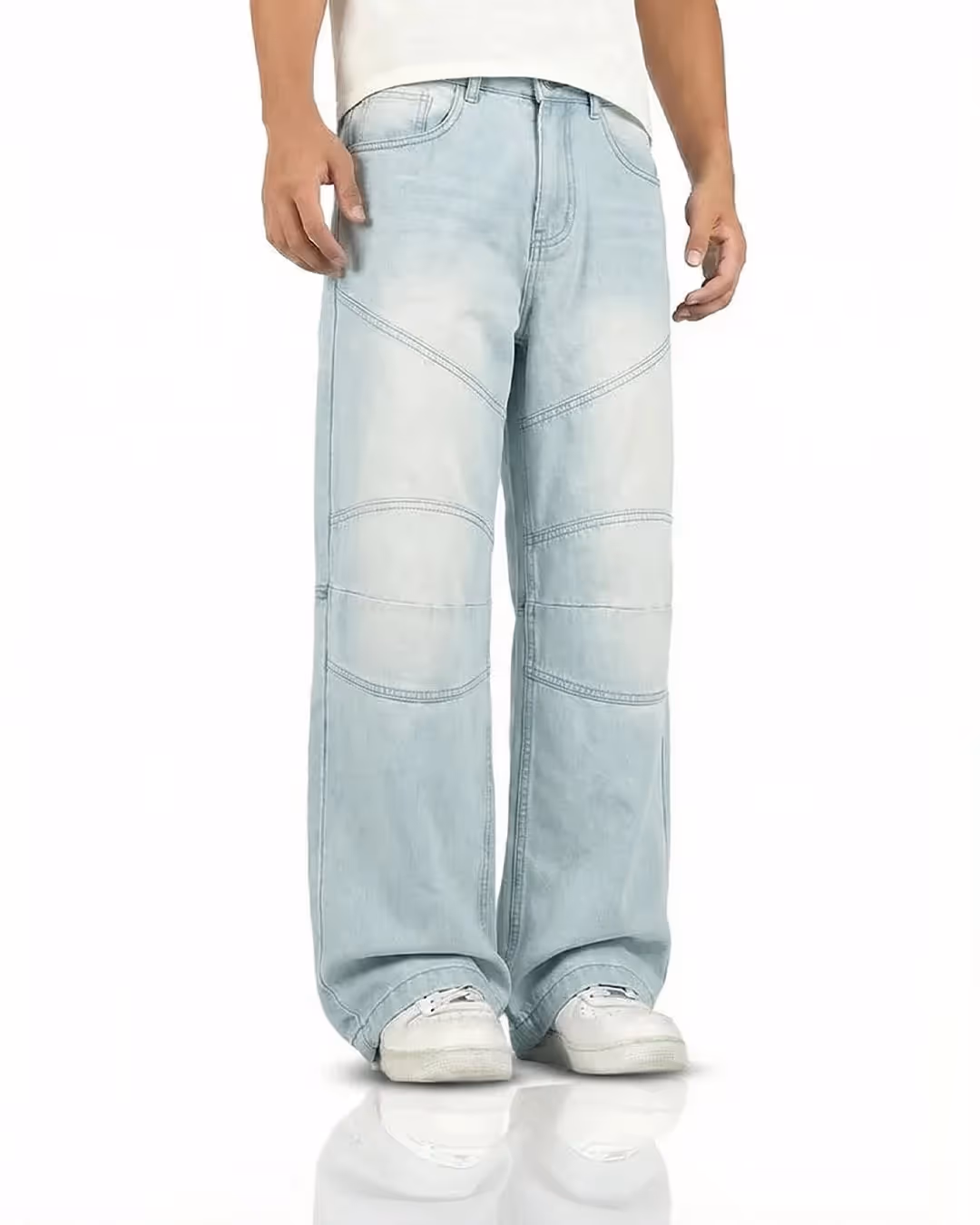 Horizon Blue Baggy Jeans image 5