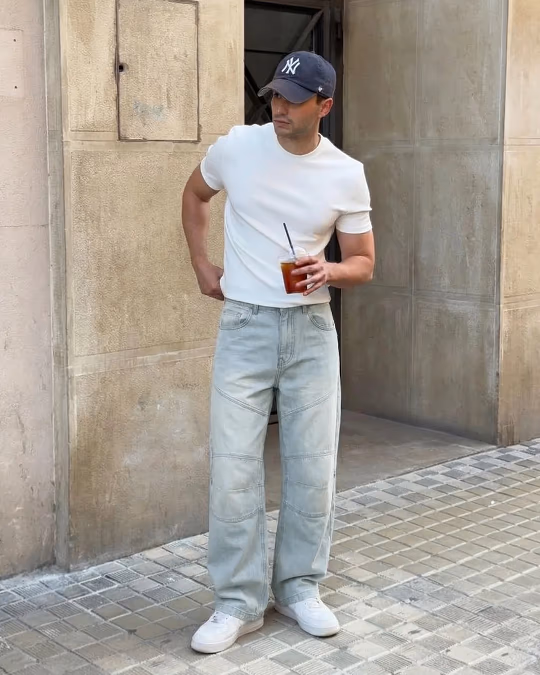 Horizon Blue Baggy Jeans image 7