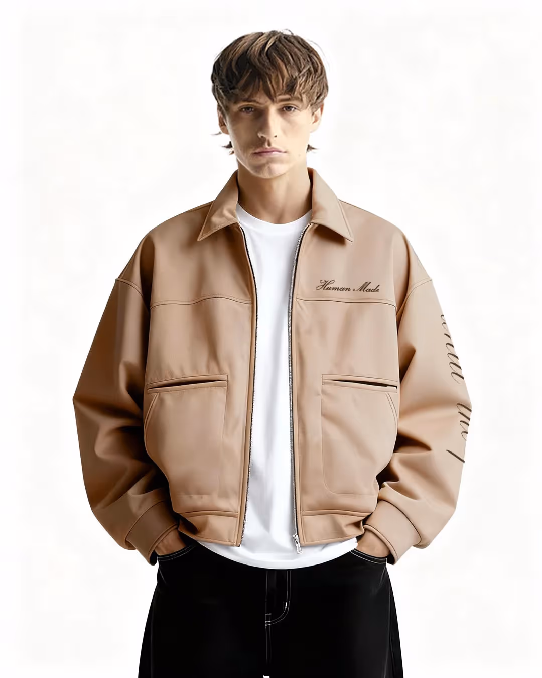 Human Made Cream Suede Jacket image 2