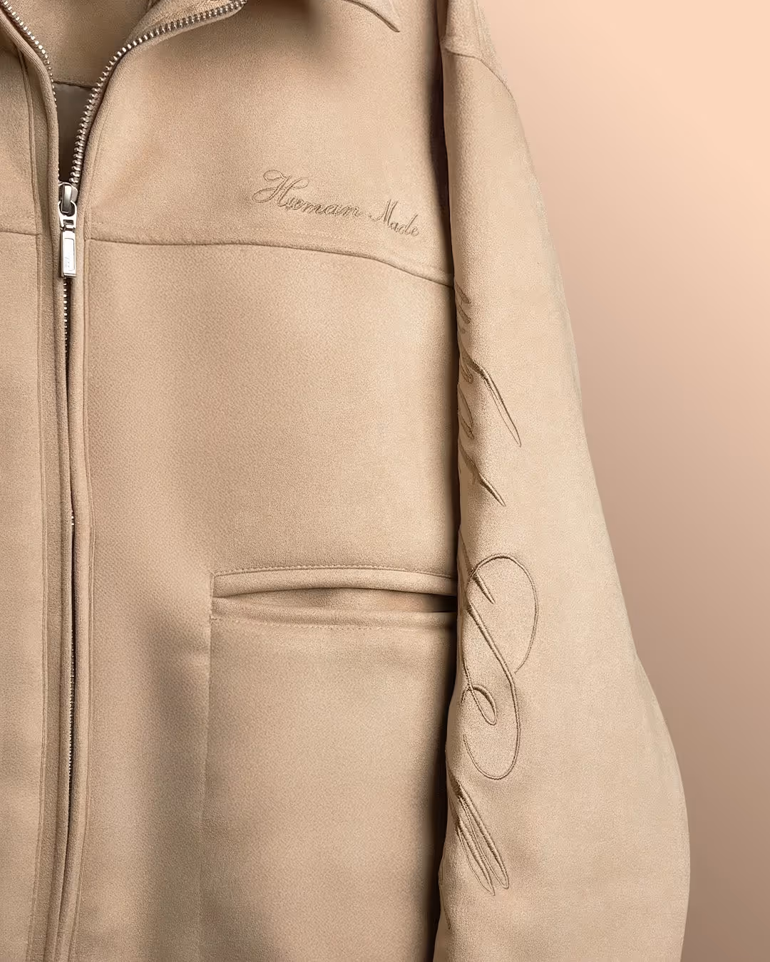 Human Made Cream Suede Jacket image 7