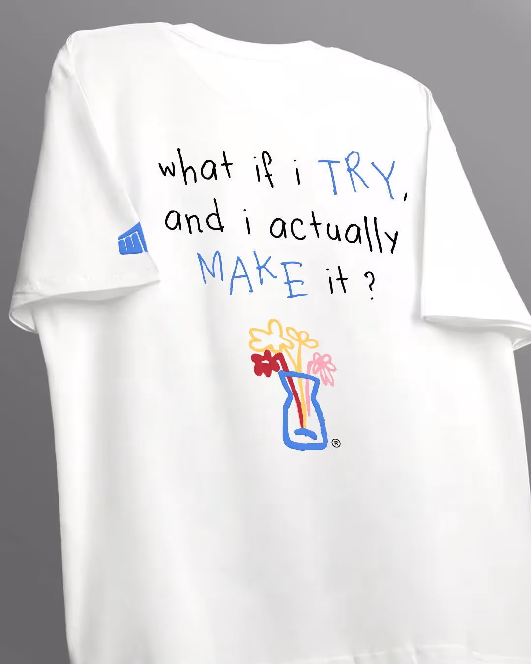 I Try White Boxy-Fit T-Shirt image 3