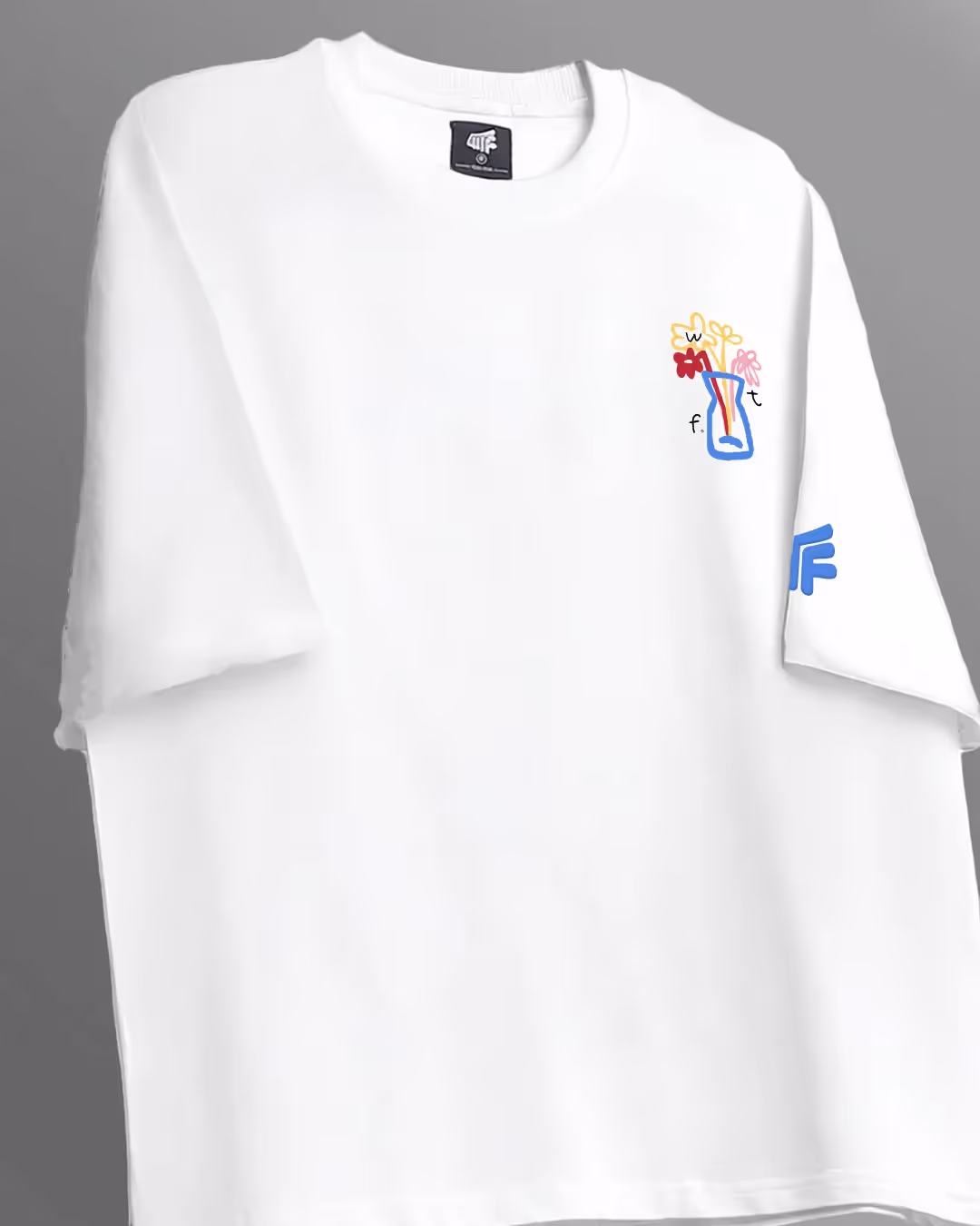 I Try White Boxy-Fit T-Shirt image 5