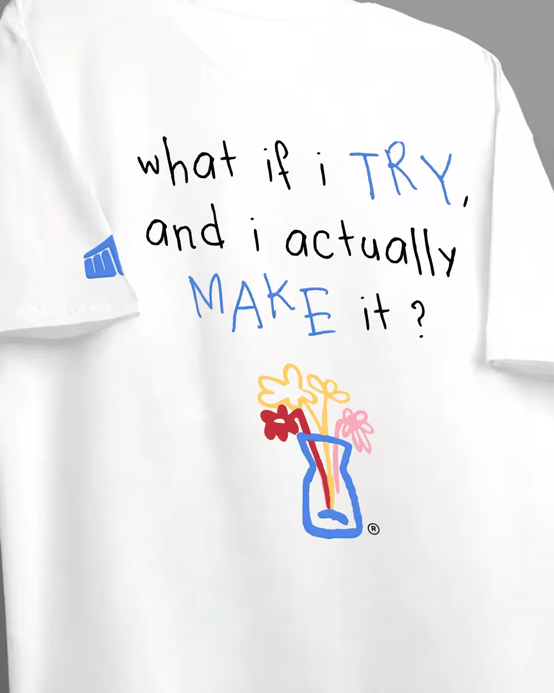 I Try White Boxy-Fit T-Shirt image 7