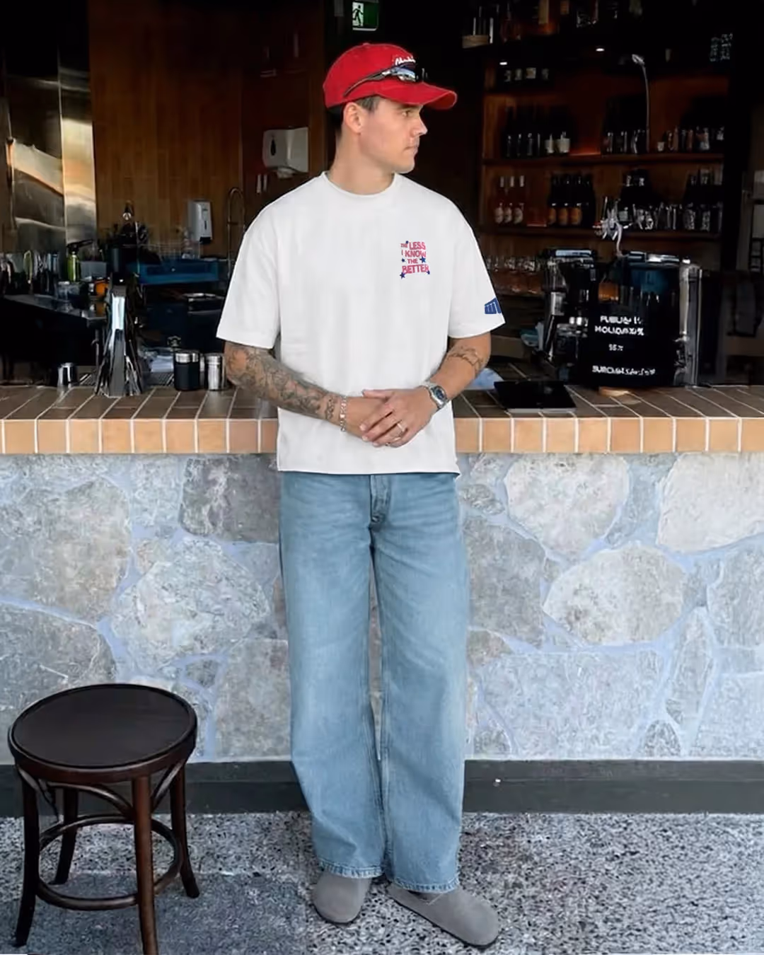 Ice Blue Straight Cut Jeans image 6