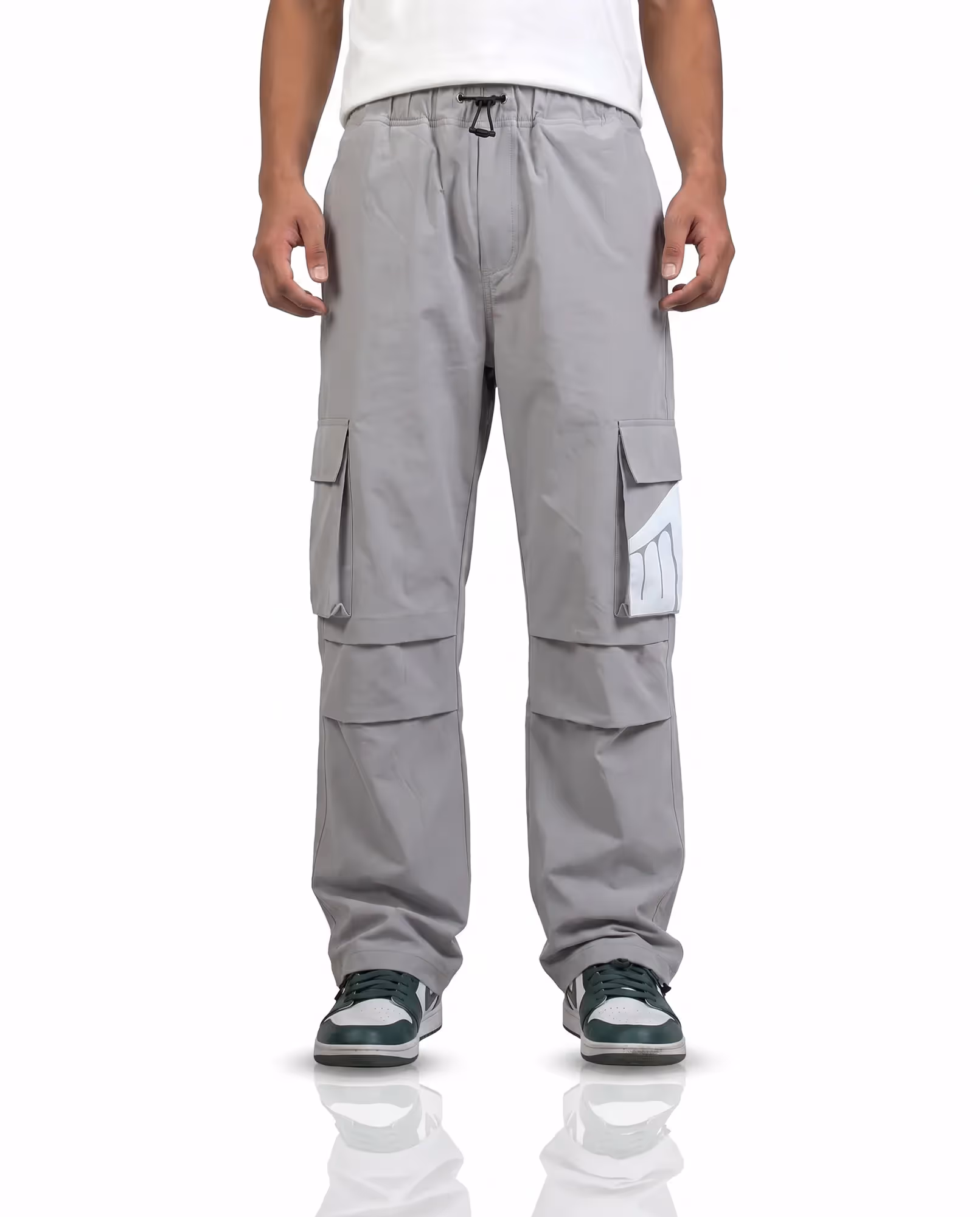 Ice Grey Parachute Pants image 1