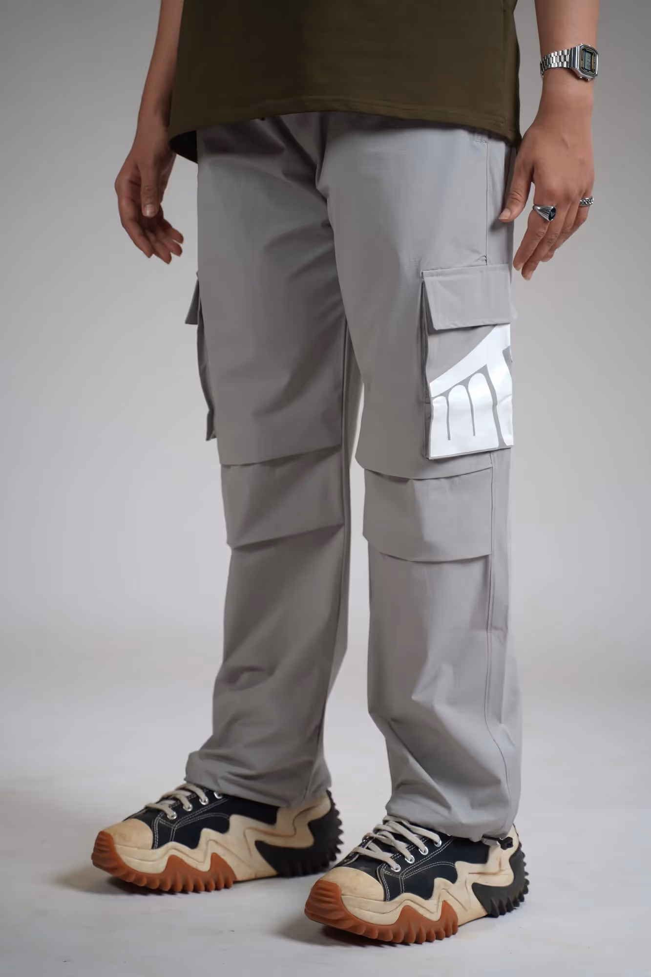 Ice Grey Parachute Pants  image 4