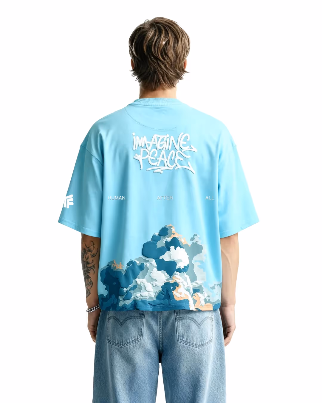 Imagine Peace Boxy-Fit T-shirt image 1
